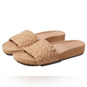 Cole Haan Mojave Slide Sandals - Blush Tan Suede Size 6.5